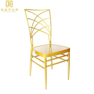 Scaun de nuntă pentru banchet de fier Cameleon Gold